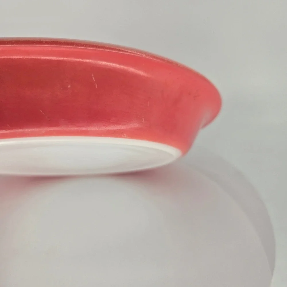 Vintage Pyrex Flamingo Pink Pie Plate 10